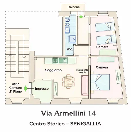 아파트 Se188 - Senigallia, Trilocale In Centro Storico Con Wifi